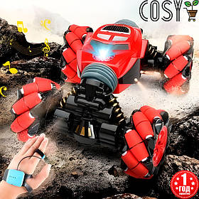 Машинка трюкова, перевертень для дрифту з браслетом, пультом керування, світловими та звуковими ефектами.