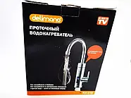 Проточний електричний водонагрівач з екраном метал Delimano RX-016 Нижнє підключення, фото 10