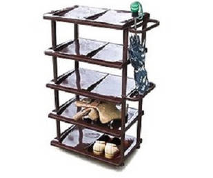 Поличка для взуття Консенсус (85х57х34см), чорний