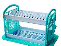 Сушарка для посуду 2 яр. Консенсус, блакитний