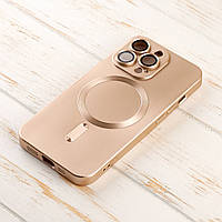 Чехол Fashion magsafe c защитой камеры для iPhone 13 Pro Max золотой