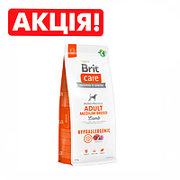 Сухий корм Brit Care Dog Hypoallergenic Adult Medium Breed для собак середніх порід з ягням 12кг
