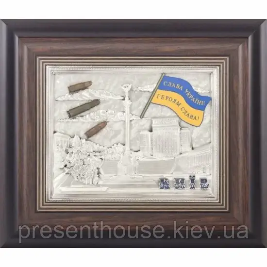 Оригінальний подарунок колаж "Майдан Незалежності" "Слава Україні" 360x310мм, фото 1