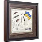 Оригінальний подарунок колаж "Майдан Незалежності" "Слава Україні" 360x310мм, фото 2