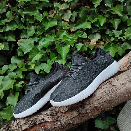 ЗНИЖКА! 39р (23.5 см) Літні кросівки Yeezy Boost BLACK / DARK GREY чоловічі із буст, фото 1