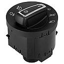 Перемикач головного світла Volkswagen VW VAG Golf 7, Jetta, Tiguan, Touran, Octavia A7 хром авто, фото 3