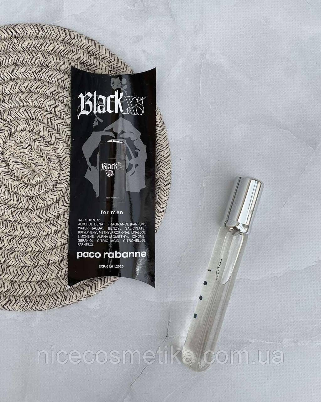 Парфумована чоловіча вода Paco Rabanne Black XS 20 ml