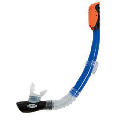 Трубка дитяча для плавання Intex 55924 Hyper-Flow Sr. Snorkels синя, від 8 років