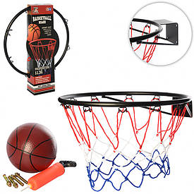 Ігровий набір Баскетбол MR 0168 кільце 46 см, сітка, м'яч, насос, кріплення