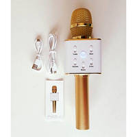 Портативний бездротовий Bluetooth мікрофон для караоке Q7, Блютуз мікро + чохол