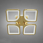 Світлодіодна люстра 80 Вт з пультом д/к та підсвічуванням основи колір каркасу золотий D-S9171/4G LED dimmer, фото 2