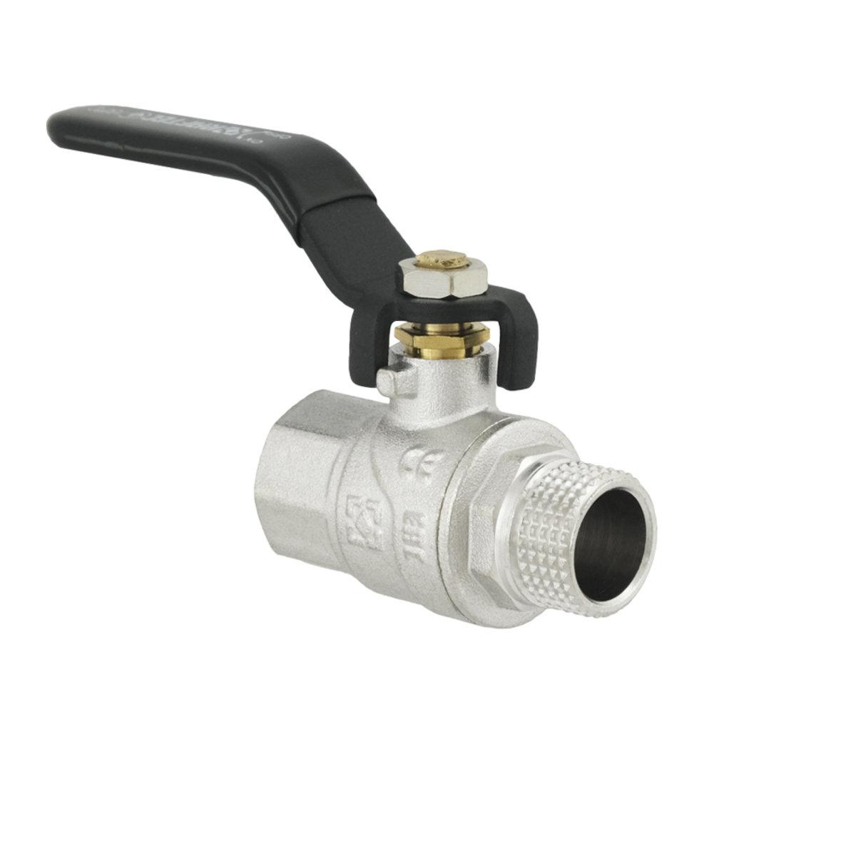Кран кульовий Raftec BLACK PN40 НВ 1/2" ручка
