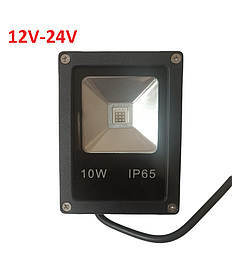 Ультрафіолетовий UV світлодіодний прожектор 10 W 12-24 V DC 365 nm IP65 Код.59898