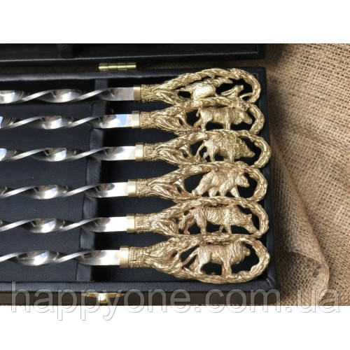 Набір шампурів "На полюванні" (в кейсі), фото 1