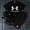 Спортивний костюм чоловічий under armour комплект на літо з шортами футболкою бейсболкою стильний 3 в 1 на хлопця, фото 8