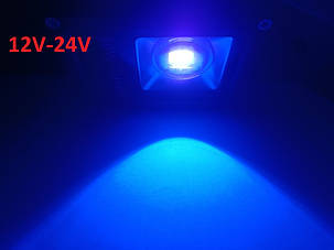 Ультрафіолетовий UVлінзований прожектор 10 W 12-24 V DC 395nm IP65 Код.59851, фото 1