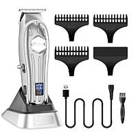 Комбо-набір для стрижки Surker&Hatteker Cordless Turbo Silver (SK-1615+SK-1613+TX2-SL), фото 10