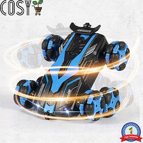 Трюкова швидкісна машинка перевертень на 6 коліс і функцією обертання на 360°, на пульті керування.