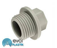 Заглушка PP-R Evci Plastik с НР 1/2"