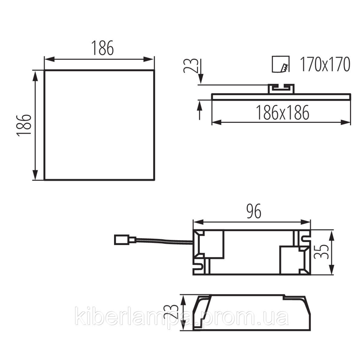 Точечный светильник Kanlux 29595 Arel LED DL 20W-WW, 20 Вт, 1450 лм, 3000K - фото 8 - id-p1895028260