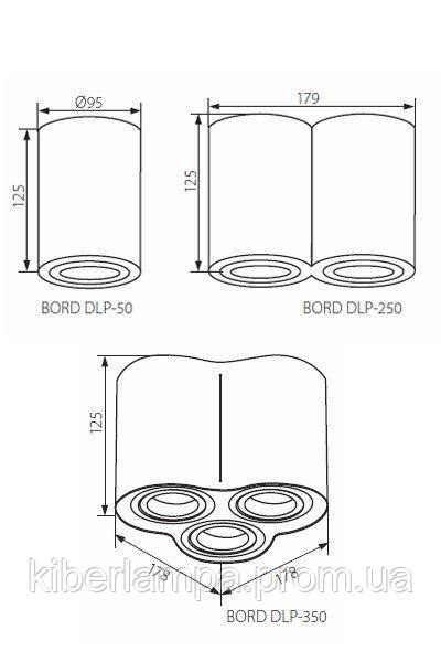 Точечный светильник Kanlux 22555 Bord DLP-250-B - фото 2 - id-p1895026735