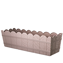 Балконний ящик під дерево 55 см сіро-бежевий