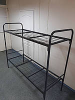 Ліжко двоярусне з металевими спинками 1900х800 (сходи під замовлення)