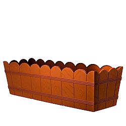 Балконний ящик під дерево 55 см теракот