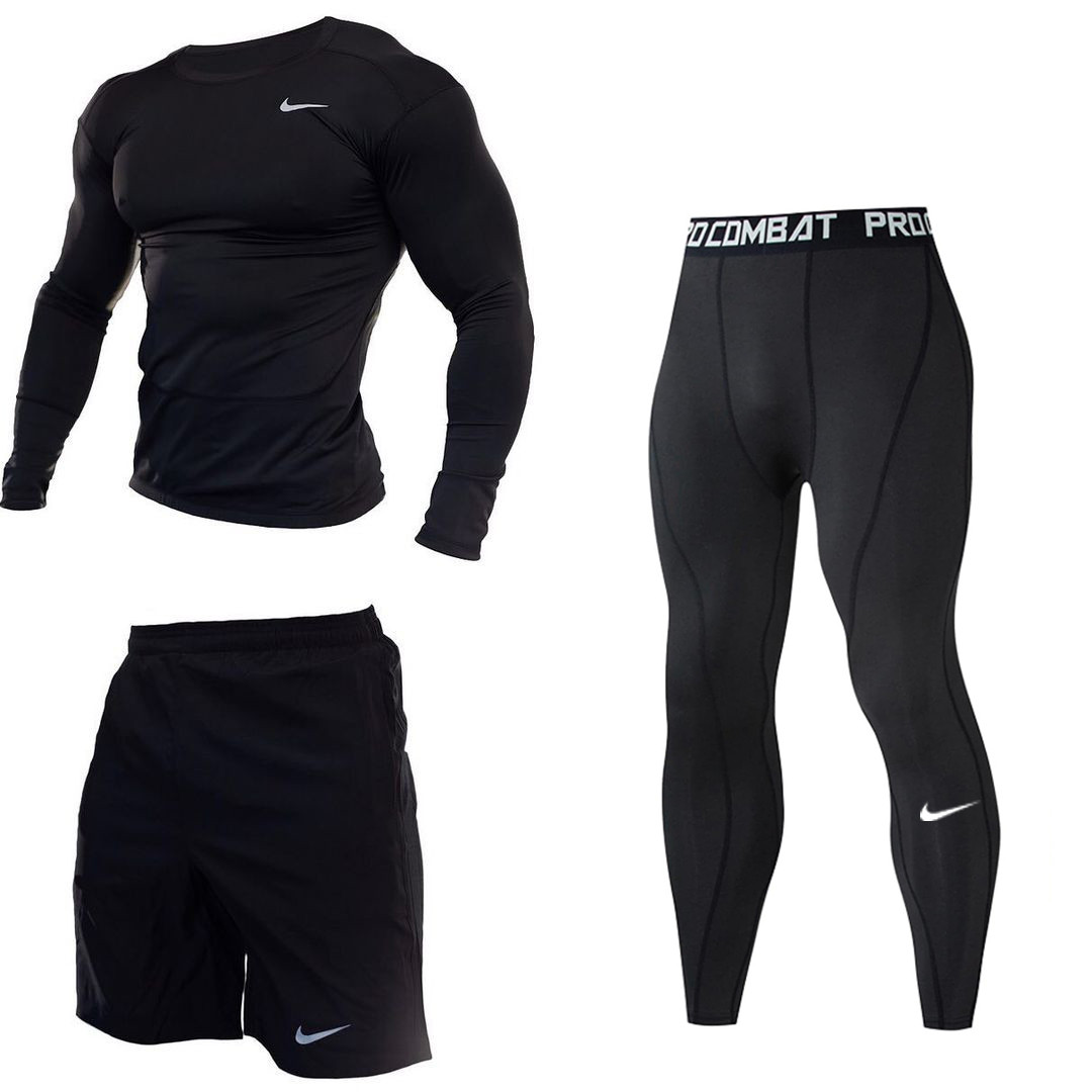 Купити Компресійний комплект Nike 3 в 1 (рашгард + шорти + легінси ...