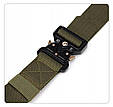 Ремінь тактичний металева пряжка Cobra Olive, фото 3