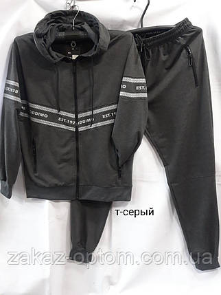 Спортивний костюм чоловічий норма, тому сірий оптом (M-3XL) Китай-114778, фото 1