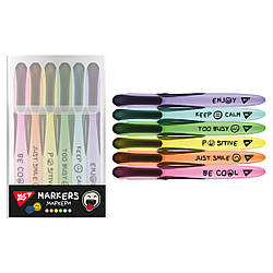 Маркер текстовий YES Melt Smile в наборі, 6 шт.