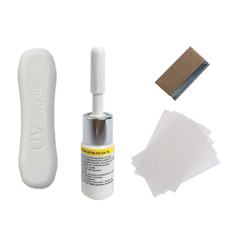 Клей Repair Kit для ремонту тріщин лобового скла автомобіля (UV lamp у комплекті, оновлена версія)
