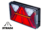 Современный задний комбинированный фонарь STRADA LZD 2820 (слева)