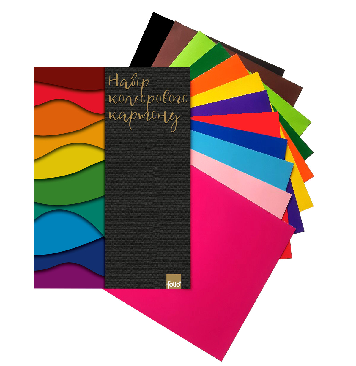 Набор цветного картона (ФП0041), 12 листов 12 цветов - фото 2 - id-p1900329961