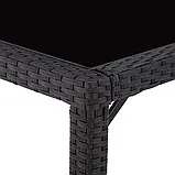 Садові меблі з ротангу 8+1 +чохол чорний/сірий, фото 6