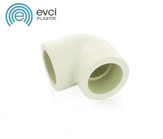 Коліно (кут) PP-R Evci Plastik 90° 32, фото 1