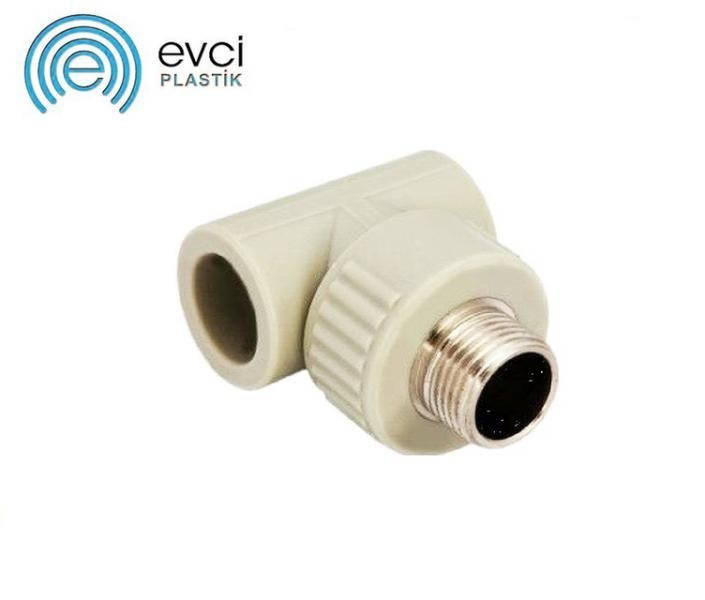 Трійник PP-R Evci Plastik з ЗР 25×3/4"×25