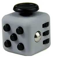 Кубик антистрес Fidget Cube з пластику Gray, колір-сірий.