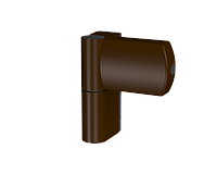 Дверная петля АТ-23 Коричневая Ral 8019 (наплав 15-23,5)