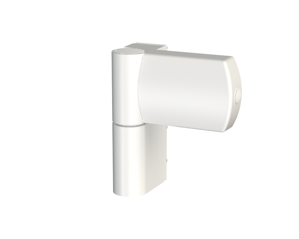 Дверна петля для пвх дверей універсальна АТ-23 Біла Ral 9016 (наплав 15-23,5), фото 1