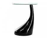 Стіл GSDM Перла журнальний чорний дизайнерський, фото 2