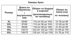 Штани жіночі зимові з начосом зі щільного трикотажу Чорний XL, фото 3