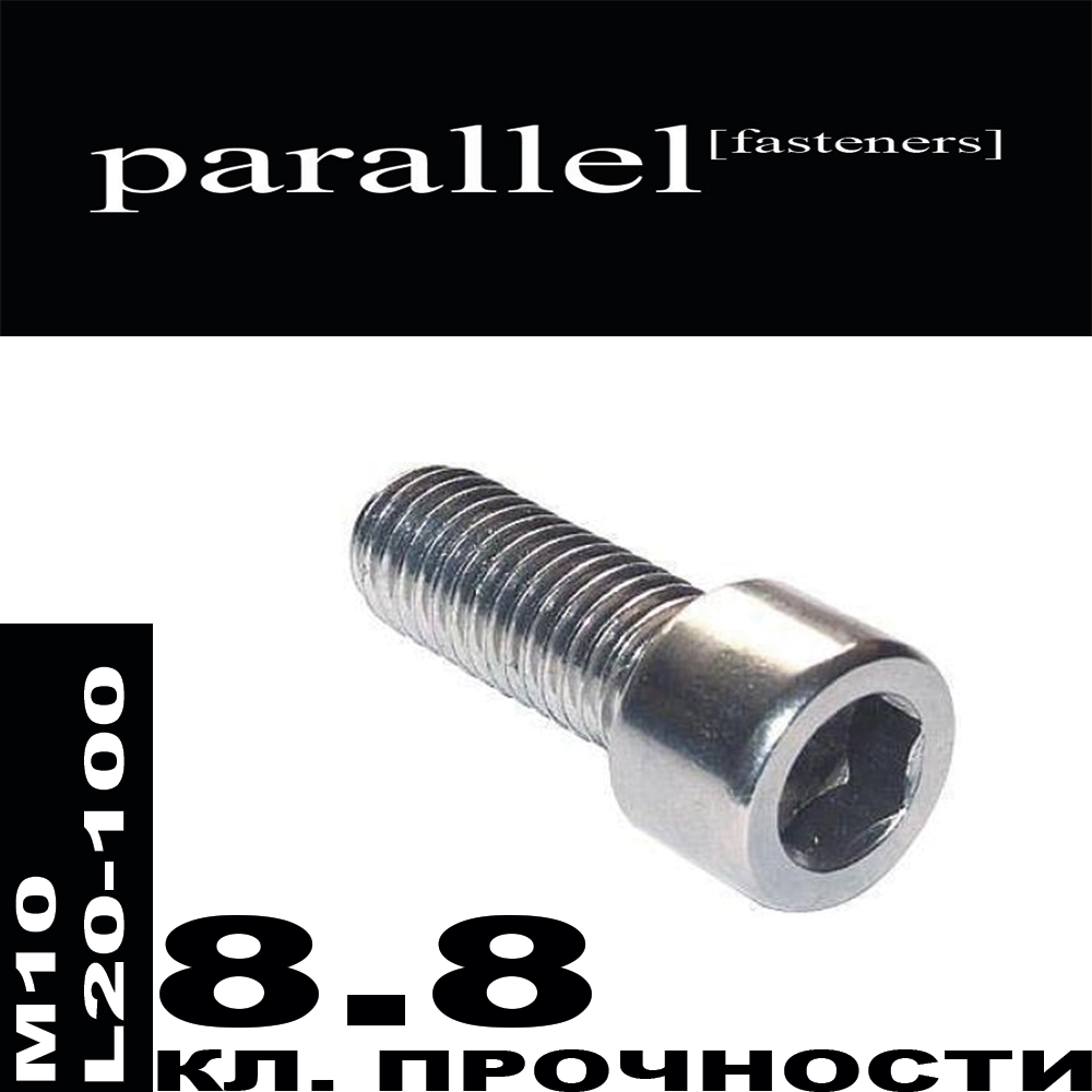 Гвинт із внутрішнім шестигранником М10 * L20 — 100 цинк білий