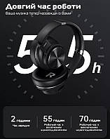 Беспроводные Bluetooth наушники с активным шумоподавлением Picun ANC-02 Pro Black, Gp1, Хорошее качество,