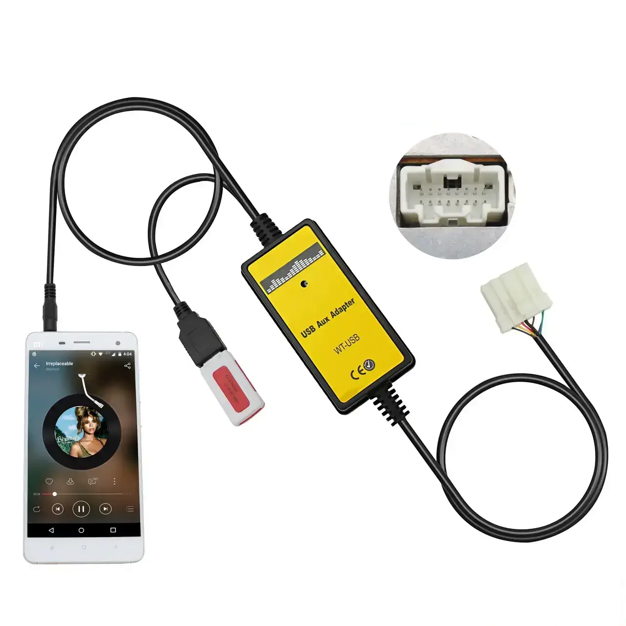 USB AUX MP3 адаптер для штатной магнитолы MAZDA 3 5 6 CX7 RX8