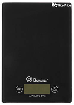 Електронні кухонні ваги Domotec MS-912 до 5 кг Black (3273), GP, гарної якості, Техніка для кухні