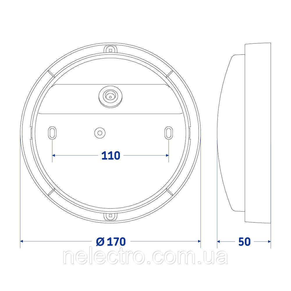 Светильник LED Violux НББ ATOM UA 12W 5000K IP54 - фото 4 - id-p1900337007