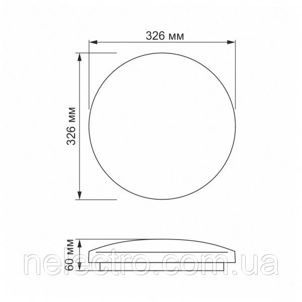 LED светильник настенно-потолочный VIDEX 24W 4100K Звёздное небо - фото 5 - id-p1900346603