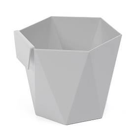 Кашпо декоративне, Хеца, СВІТЛО СІРЕ